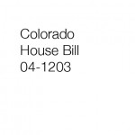 Colorado House Bill 04-1203