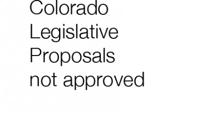 Colorado Legislative Proposals