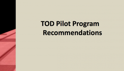 RTD: Pilot Program Recommendations