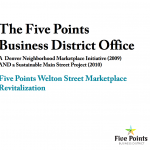 Five Point Business District presentation of Marketplace Initiative and Sustainable Main Street Project