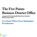 Five Points Business District Office a program of the Sustainable Main Street Initiative