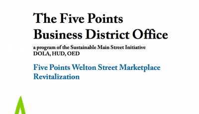 Five Points Business District Office a program of the Sustainable Main Street Initiative